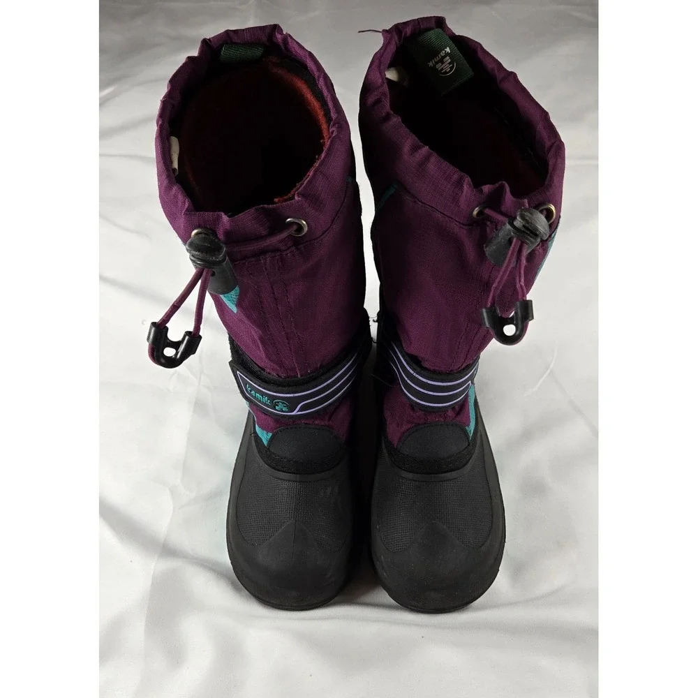 Kamik Kids 13 Snow Boot Purple Black Waterproof